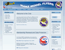 Tablet Screenshot of manx-modelflyers.org